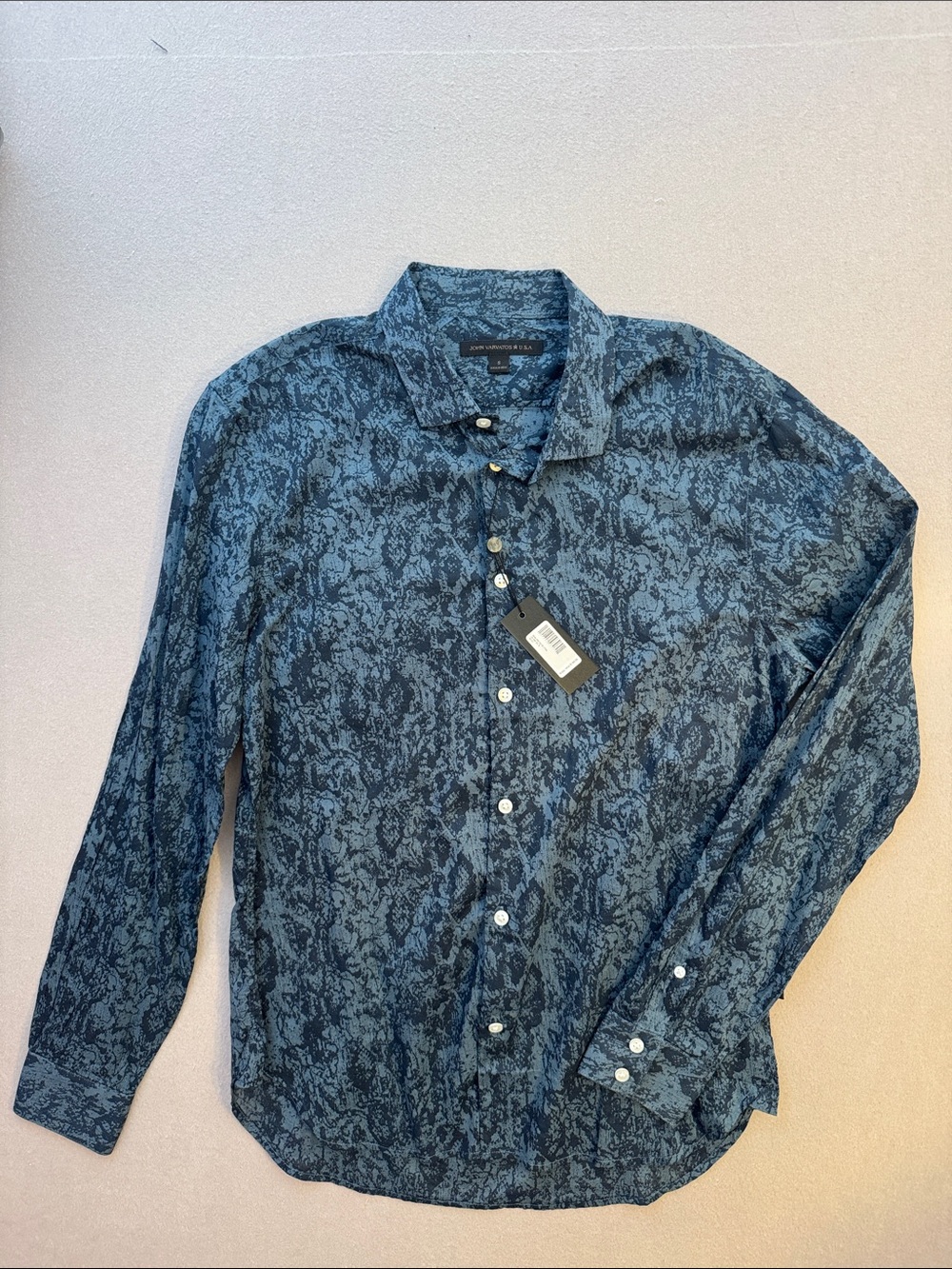 John Varvatos Star USA Shirt S NWT $168 Yellowjackets Wardrobe